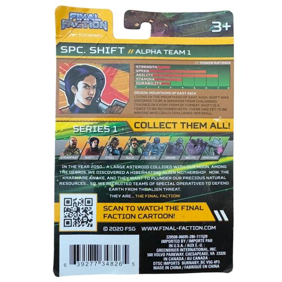 Final‎ Faction Alpha Team 1 Specialist Shift Action Figure - Picture 2 of 4
